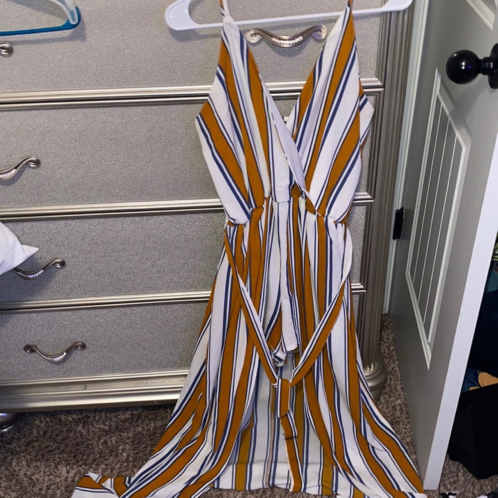 Striped jumpsuit